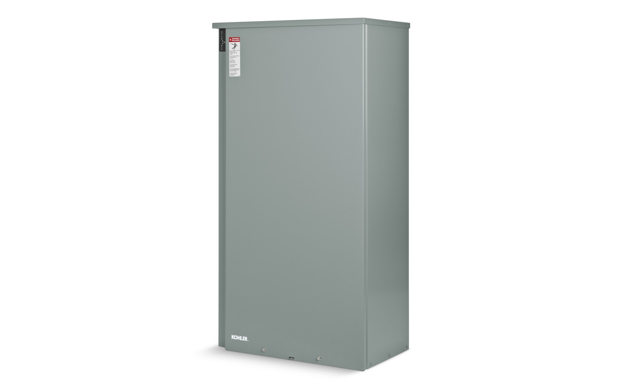 Angled right side view of a Kohler Automatic Transfer Switch (ATS) Model RXT on empty background