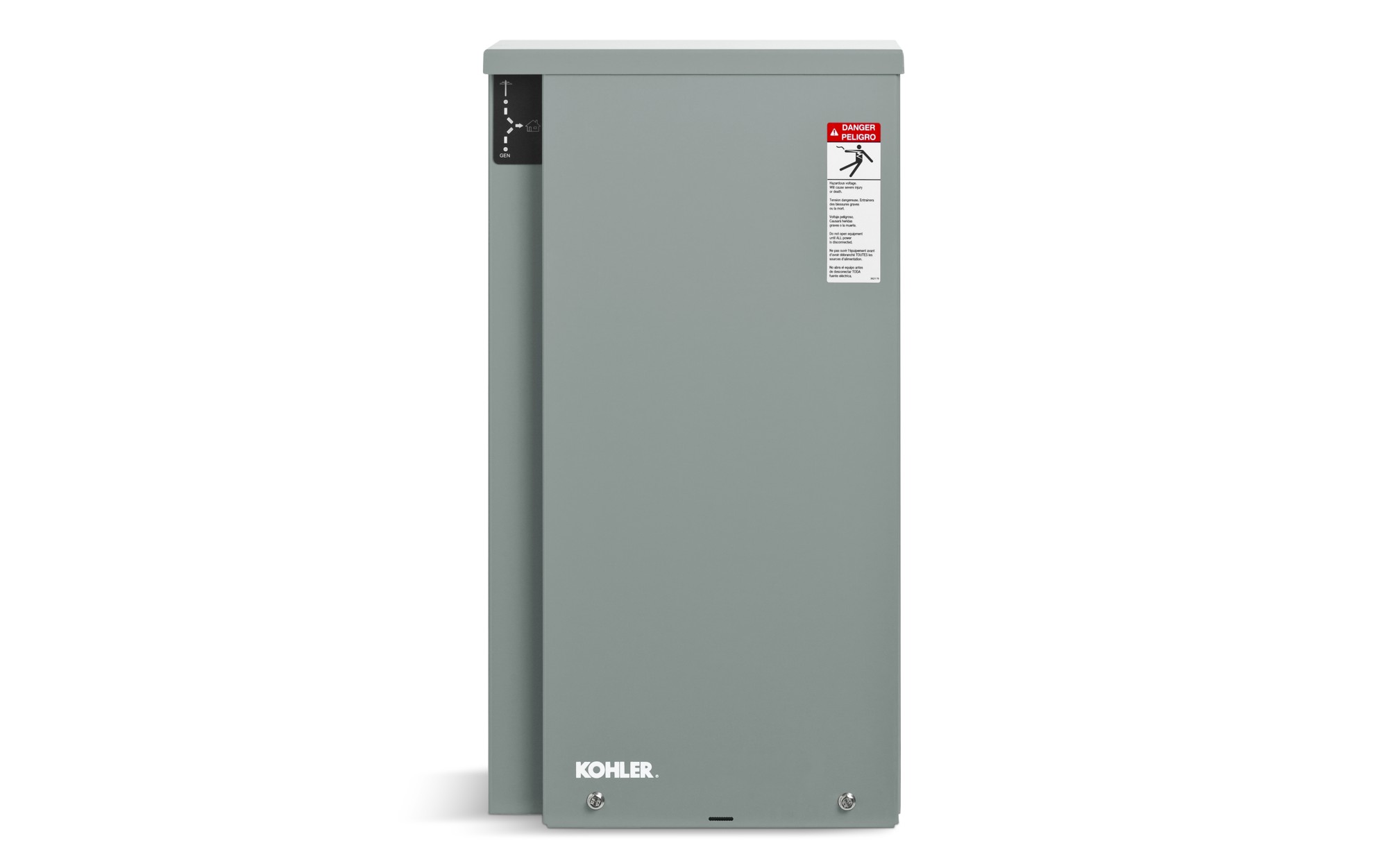 Front view of a Kohler Status Indicator on empty background