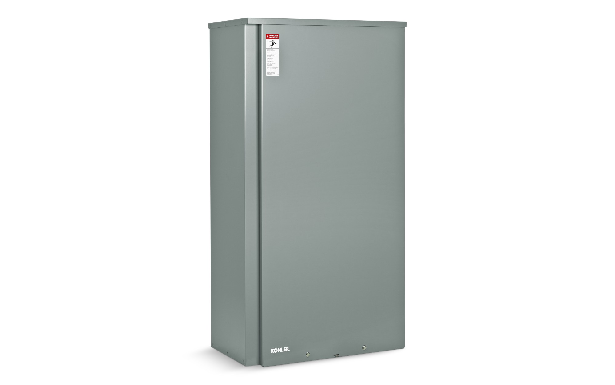 Angled left side view of a Kohler Automatic Transfer Switch (ATS) Model RXT on empty background