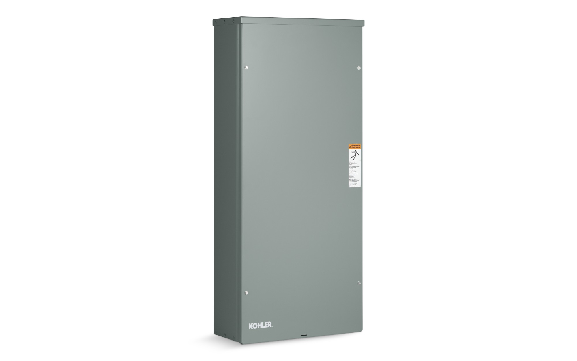 Angled left side view of a Kohler Automatic Transfer Switch (ATS) Model RDT on empty background