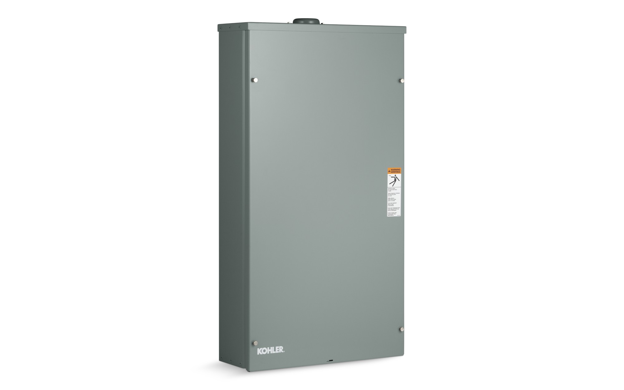 Angled left side view of a Kohler Automatic Transfer Switch (ATS) Model RDT on empty background
