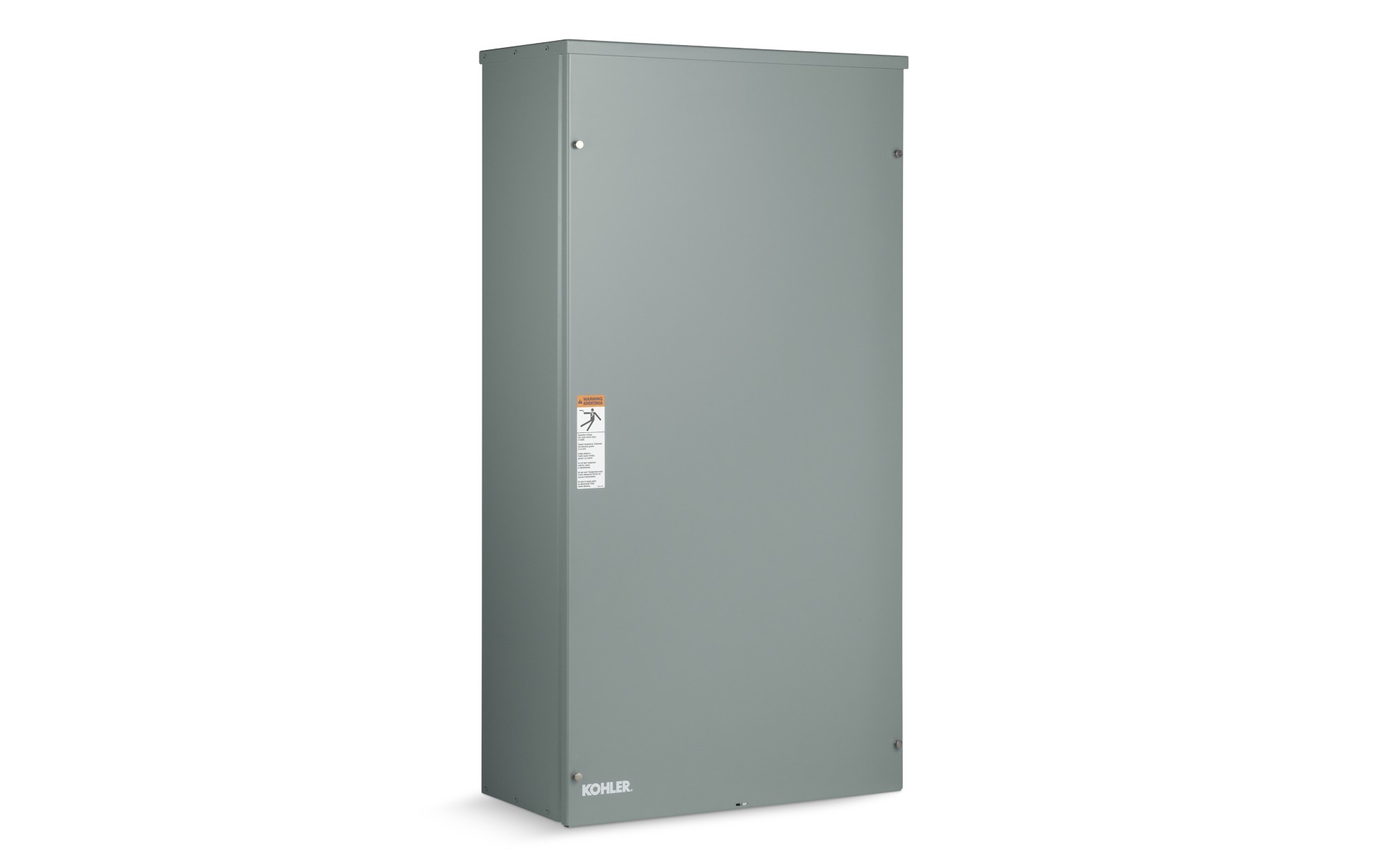 Angled left side view of a Kohler Automatic Transfer Switch (ATS) Model RDT on empty background