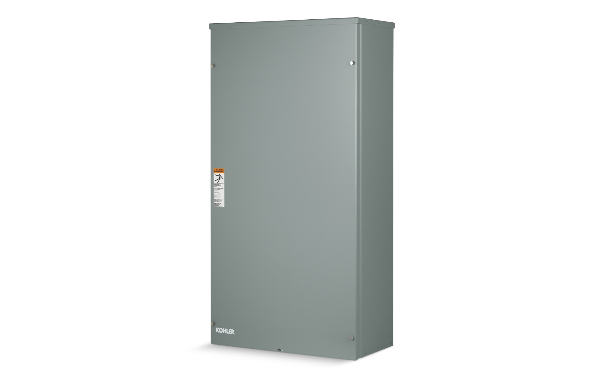 Angled right side view of a Kohler Automatic Transfer Switch (ATS) Model RDT on empty background