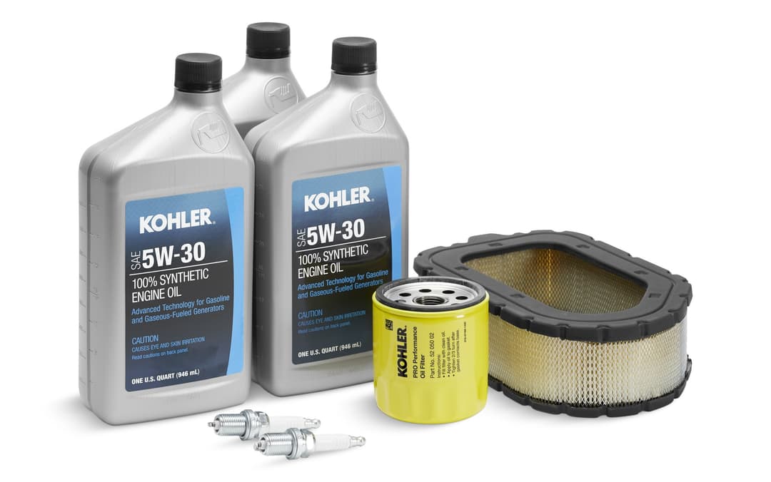 Kohler Maintenance Kit on empty background
