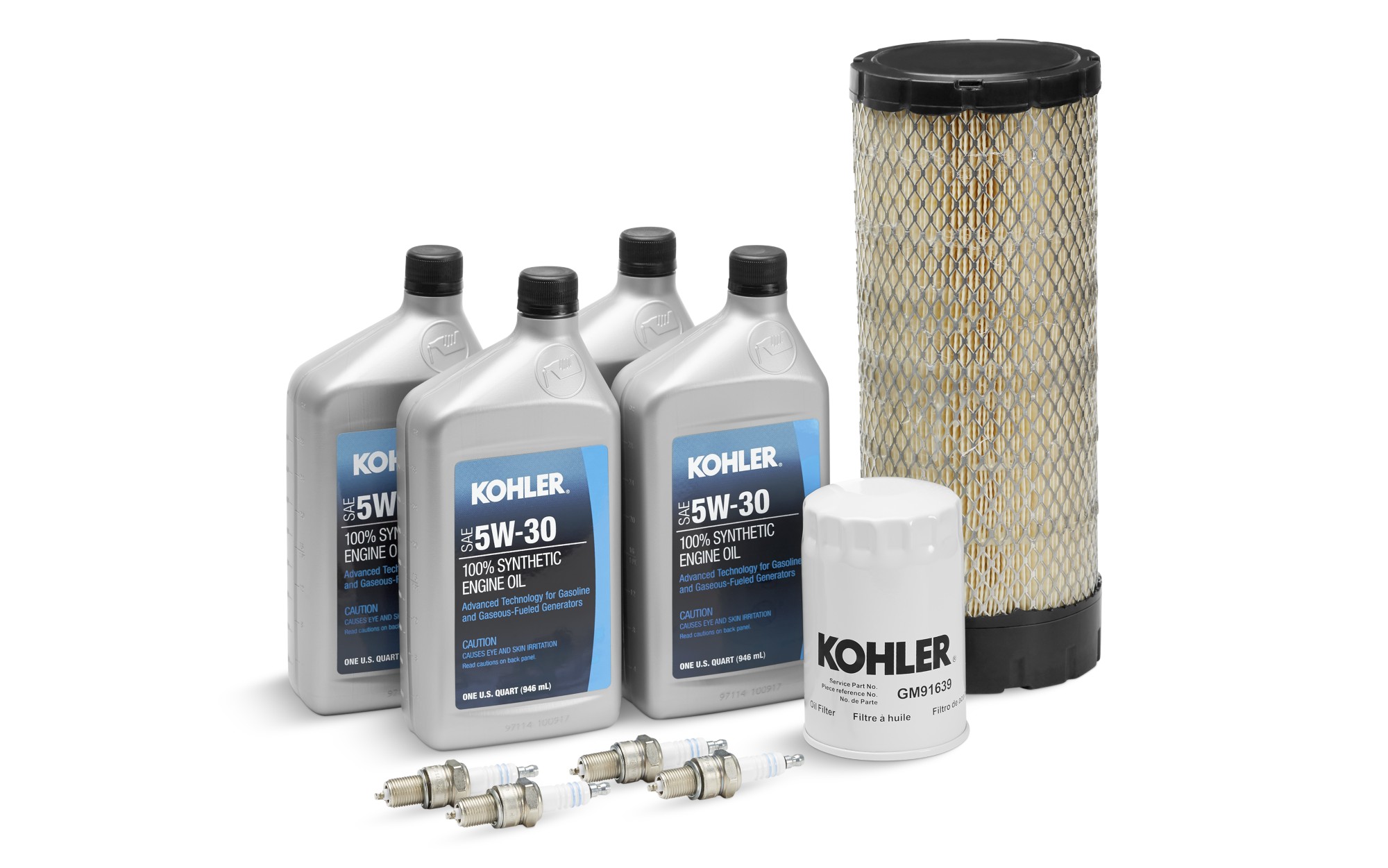Kohler Maintenance Kit on empty background