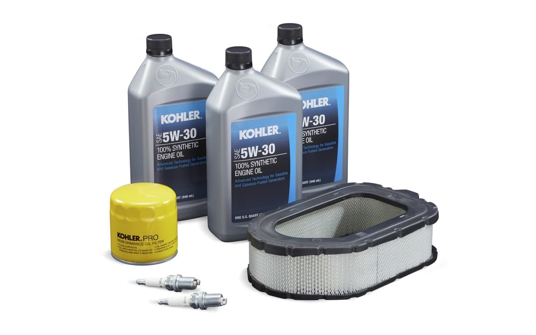 Kohler Maintenance Kit on empty background