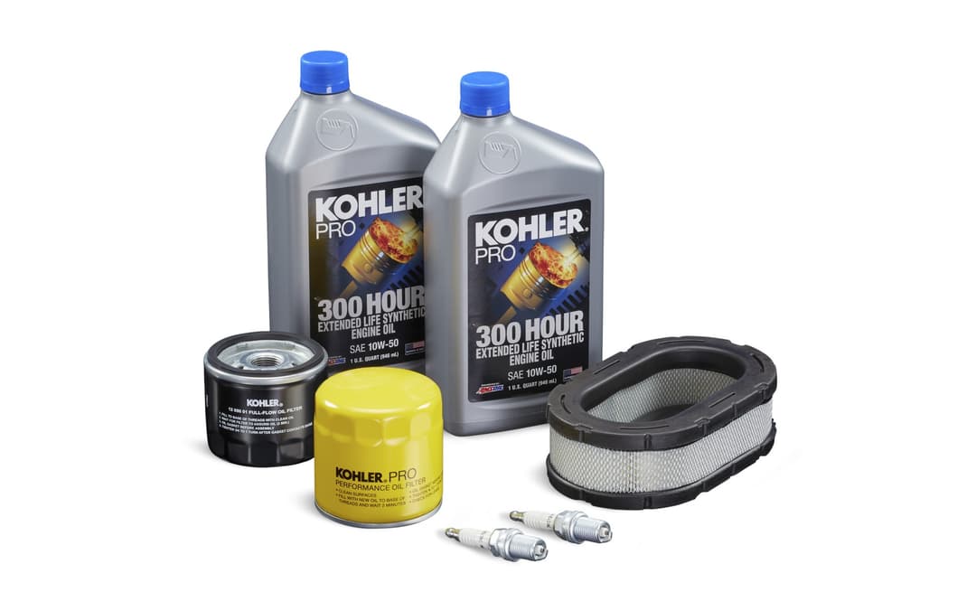 Kohler Maintenance Kit on empty background
